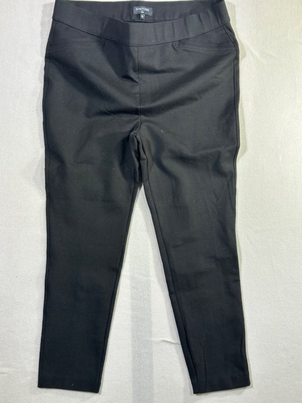 NYDJ Sculpt-Her Sz XL Womens Stretch Pull On Tapered Legging Black